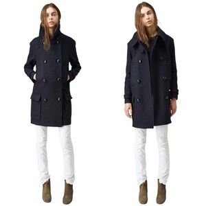Isabel Marant Midnight Blue Pea Coat